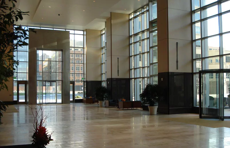 1900 16th Street Building Lobby by Saunders Construction