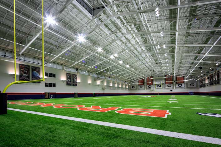 Broncos Indoor Practice Field Renovation Interior