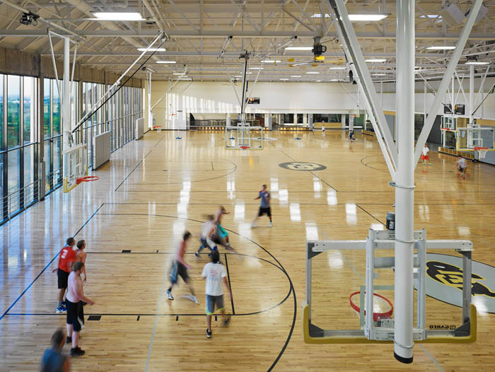 CU Boulder Recreation Center Basketball Courts Renovation