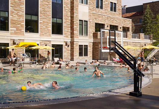 LEED Certified CU Boulder Recreation Center Outdoor Pool Renovation