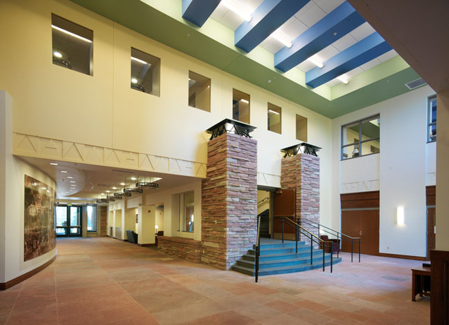 University of Colorado Boulder Wolf Law Building Lobby