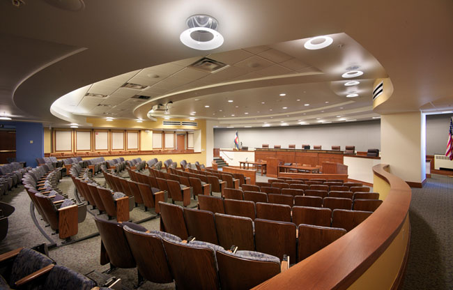 University of Colorado Boulder Wolf Law Building Court Lecture Classroom
