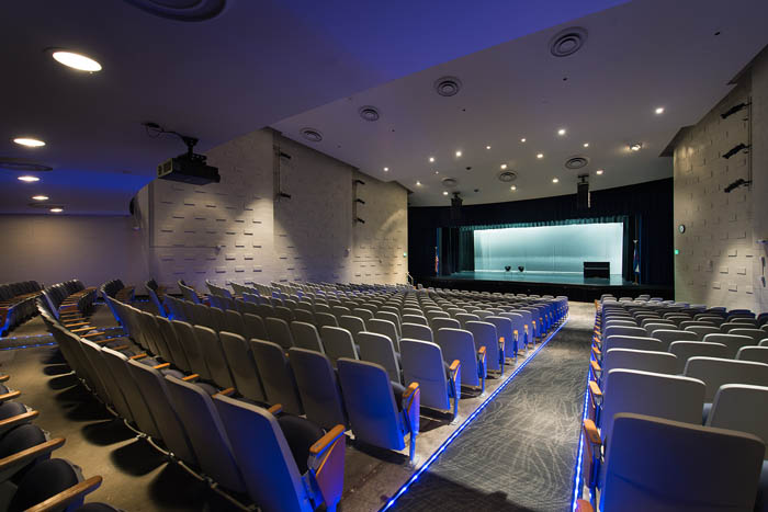 Englewood Campus Theater Seats and Screen by Saunders