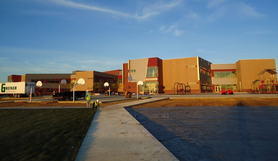Rawlins Elementary School Exterior by Saunders Construction