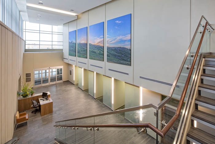 LEED Certified Sidney Regional Medical Center Lobby Stairs