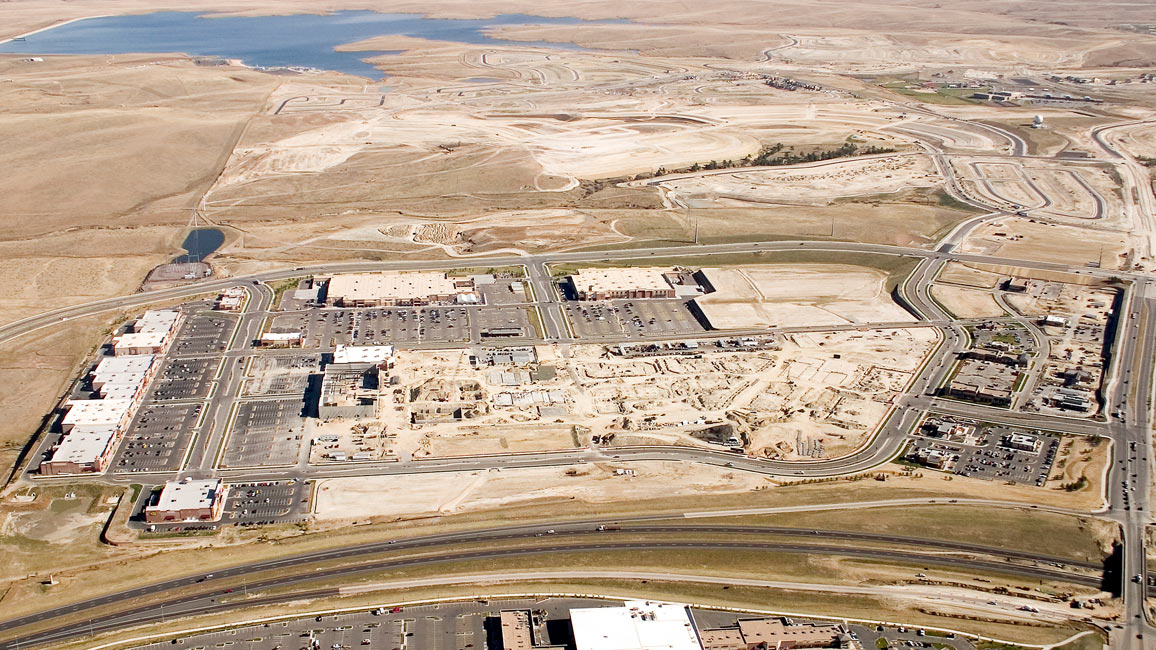 Construction of Southlands Mall in Aurora, Colorado