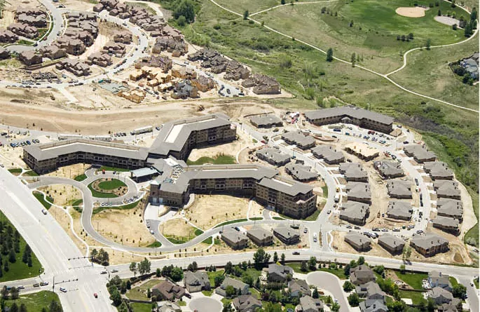 Vi Senior Living Building Aerial View