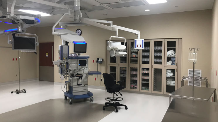Porter Adventist renovated surgical room