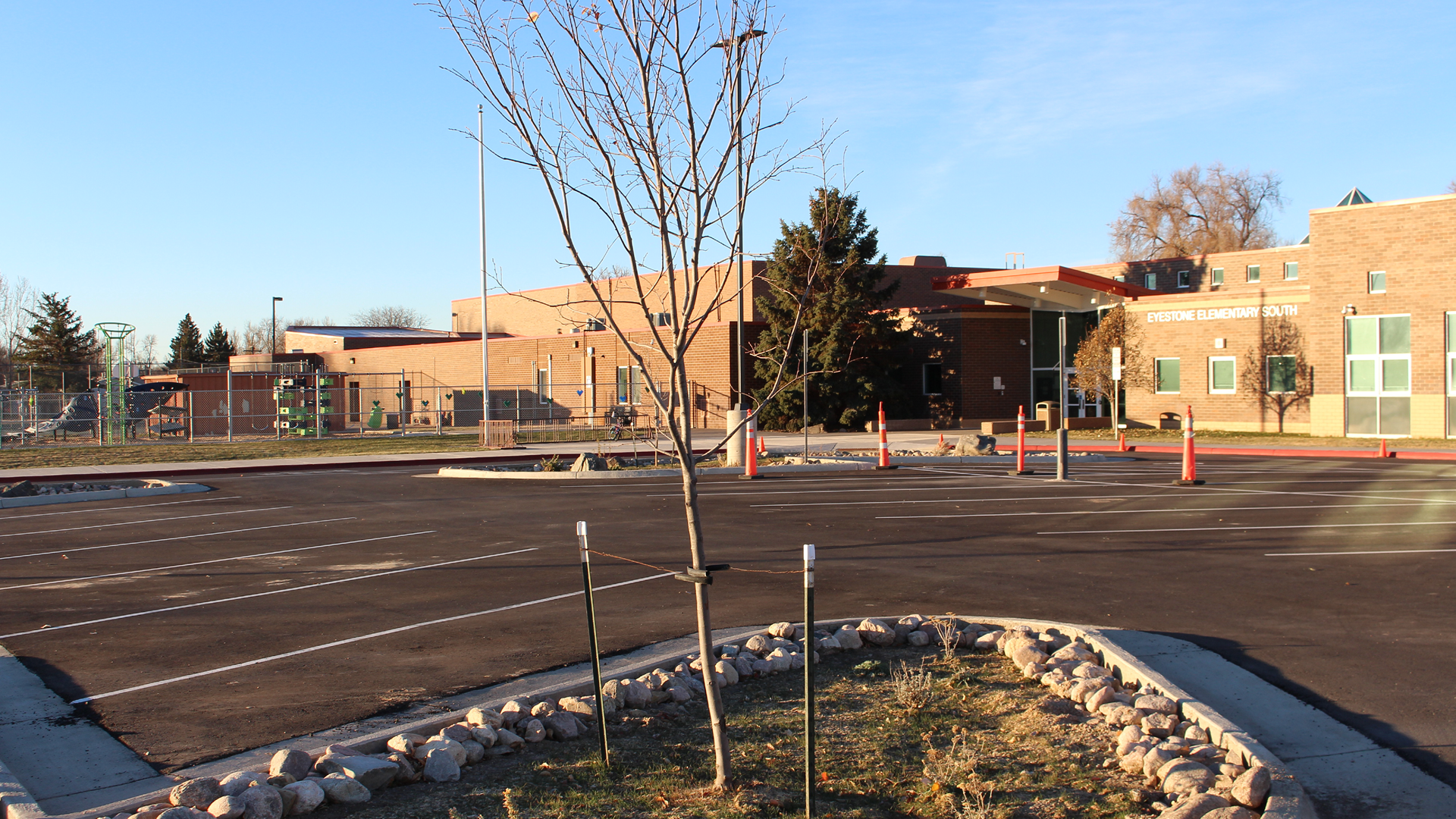 Poudre School District parking lot